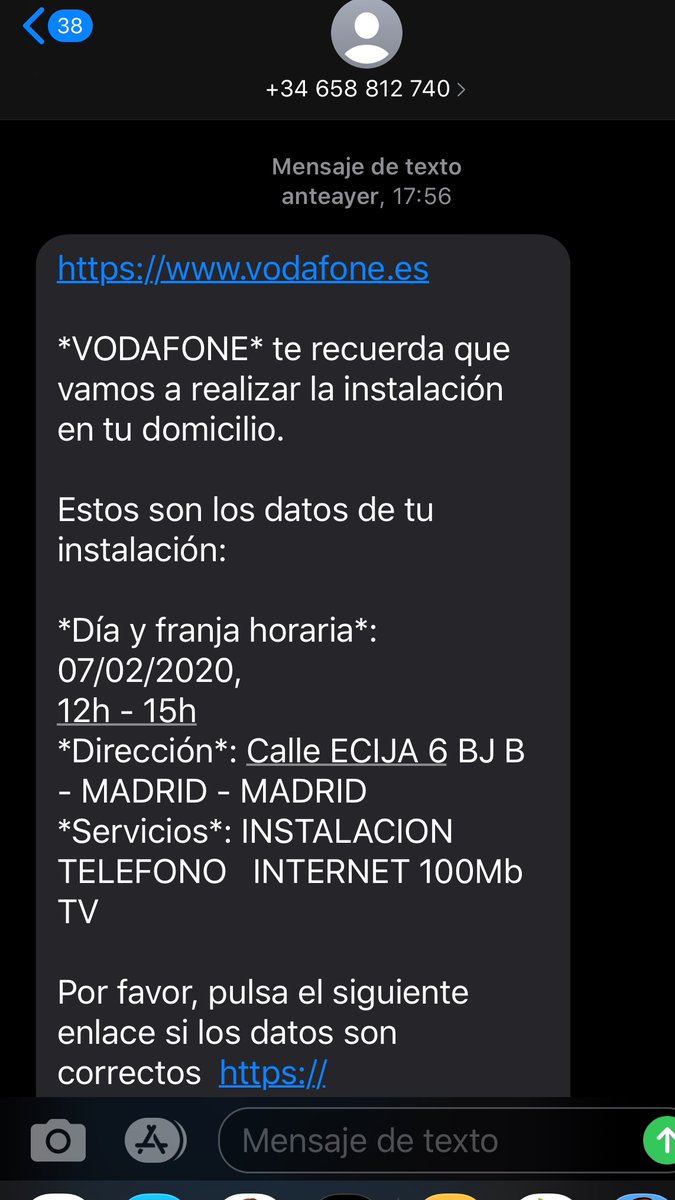 rafasaimon's tweet photo. Pésimo servicio el que da @vodafone_es  Engañan a sus clientes y les mienten una y otra vez. Después de una semana esperando que vengan a casa a instalar sus servicios, me dan cita y nunca llegaron. Por teléfono dicen que no había cita para el 07, que era para el 11... ?!?!?! https://t.co/H80QALSlnz