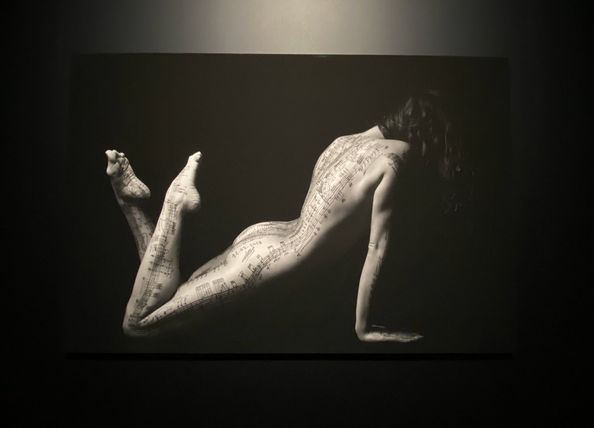 Carpe_Diem_ater's tweet photo. the soul signature
ヤコポ バボーニ スキリンジ展
→銀座 CHANEL NEXUS HALL
人の身体が曲線的であるのに、五線譜は直線的で、でもそこに描かれる音符は丸くて。
そして出来上がった楽曲は柔らかさと硬質さが合わさった感じで、何となく納得してしまう。
#jacopobabonischilingi #bodyscore https://t.co/FrBLlpQOIS