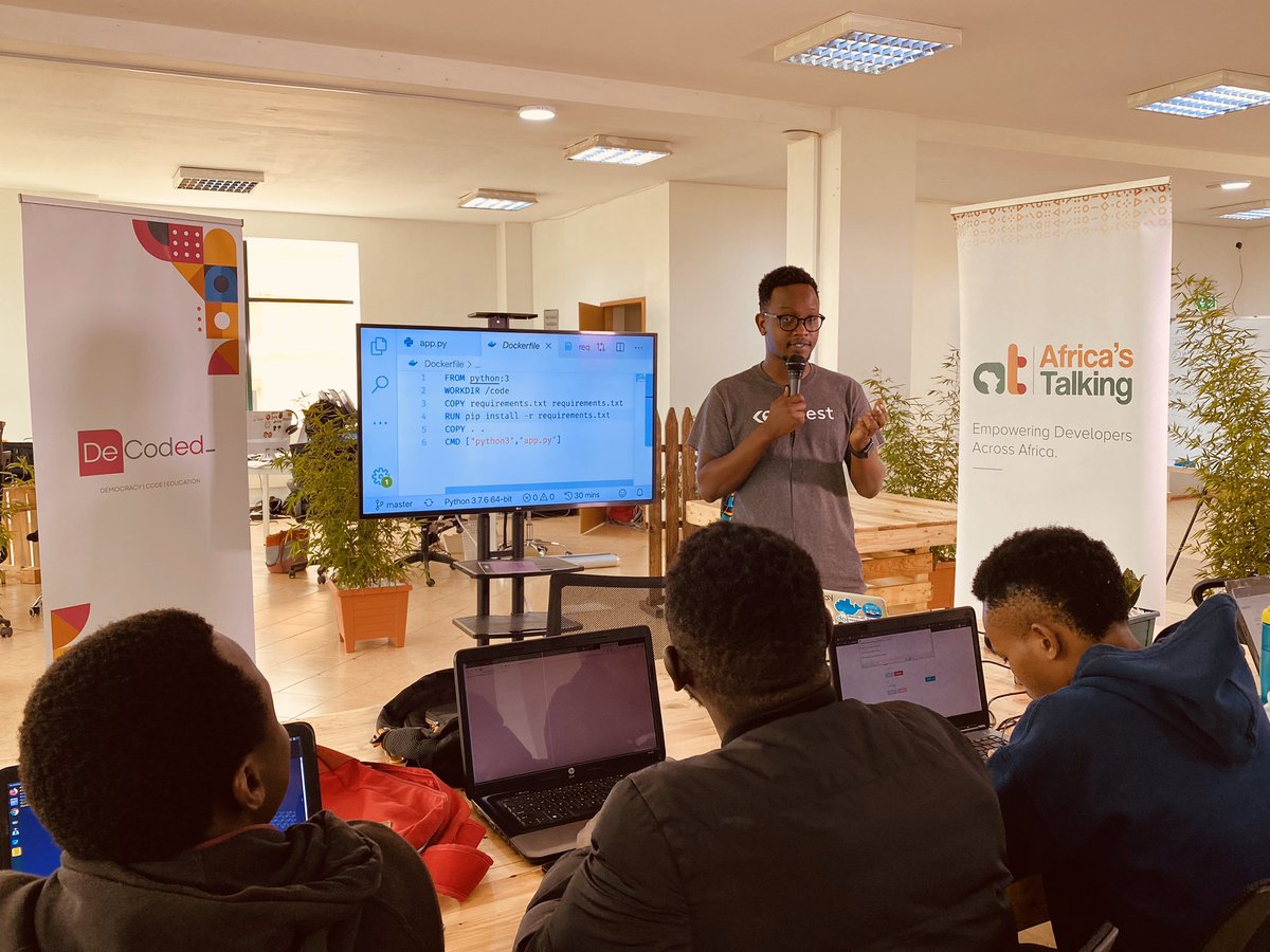 Africastalking's tweet photo. What are the interesting interactions you can build using #Voice #IVR? Hereโs @AnthonyLimo, our Developer Relations Lead educating us at the #VoiceMasterclass https://t.co/4VkBigqwxK