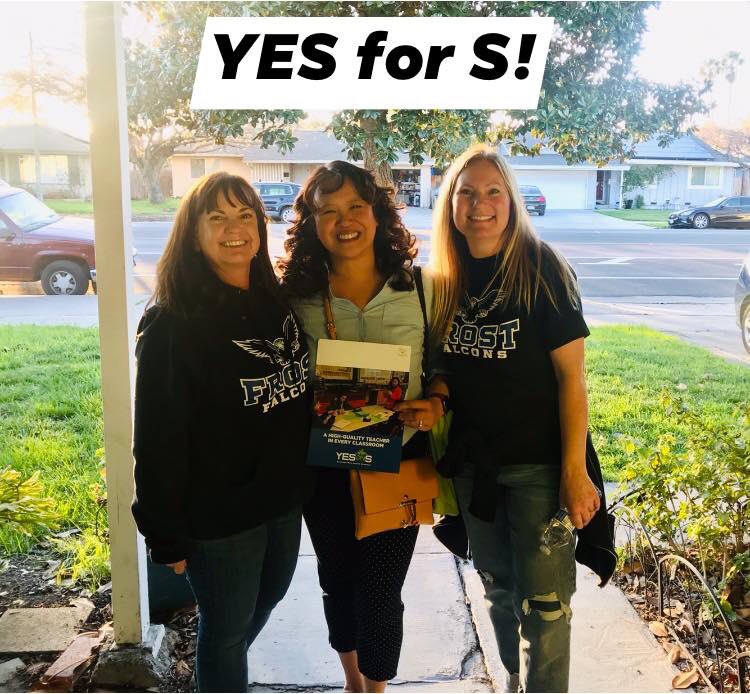maripazberlin's tweet photo. Walked the neighborhood for our students and fellow educators! #YESforS #OGEAStrong #FundPublicEd @CitizensforaBe2 #AdvancingOGSD https://t.co/zPGhNo2lVc