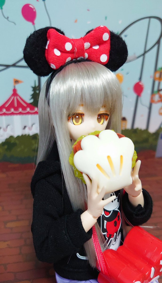rundedoll's tweet photo. ディズニー行きたいなぁ( ´ω｀)
#うちのこかわいい #オビツ24 #parabox #アンジェラs https://t.co/sqNGUSoNNC