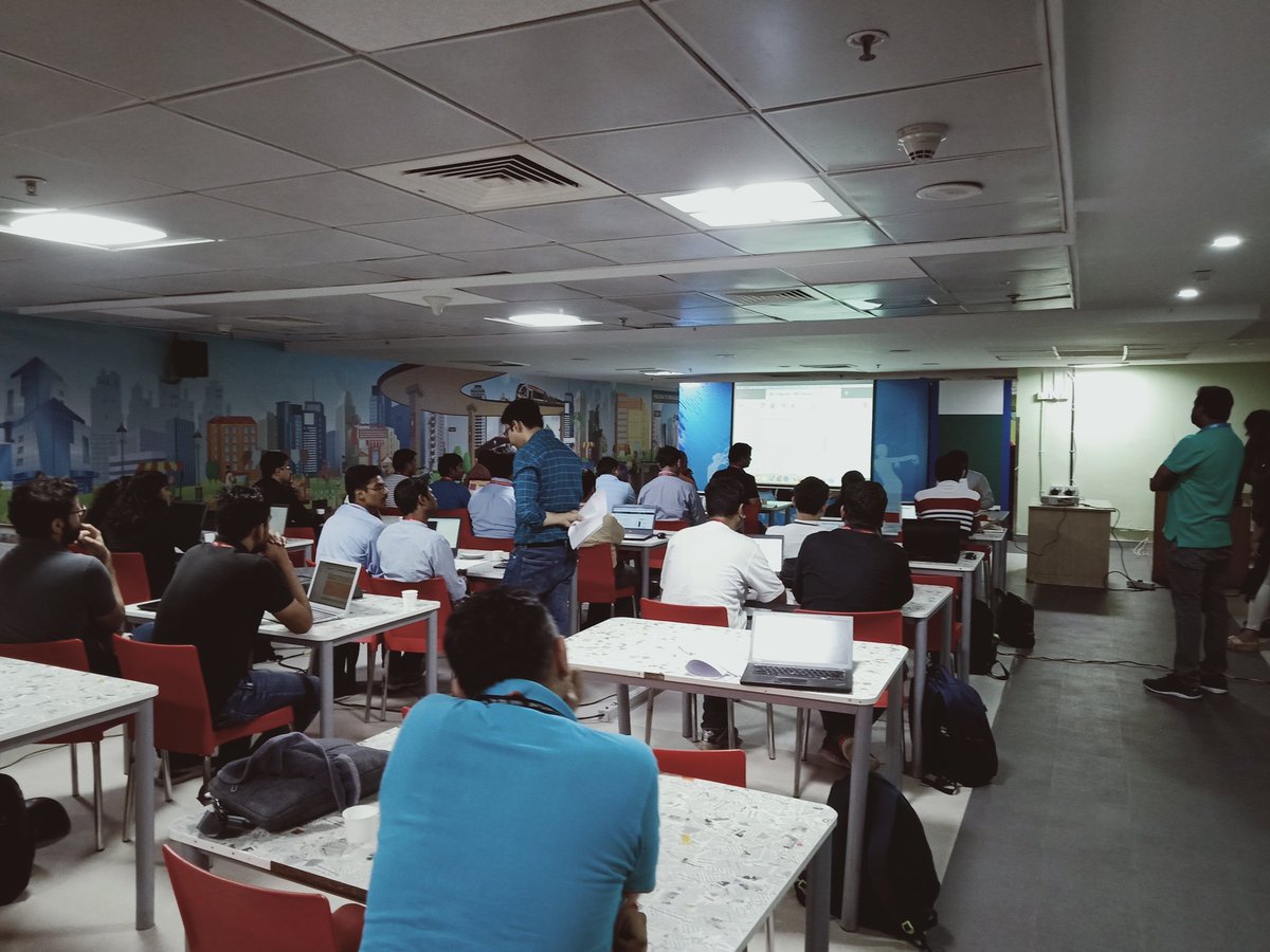 ksangeek's tweet photo. #SnapML meetup today @IBM office where participants were vowed by speed and accuracy! #PowerAI #WMLCE @sivakkri @PoornimaNayak4 @josiah_sams @pghosh86  Thanks @GanesanBlue for the #AC922 servers for #SnapML hands-on sessions. https://t.co/3DjfX5RKHk