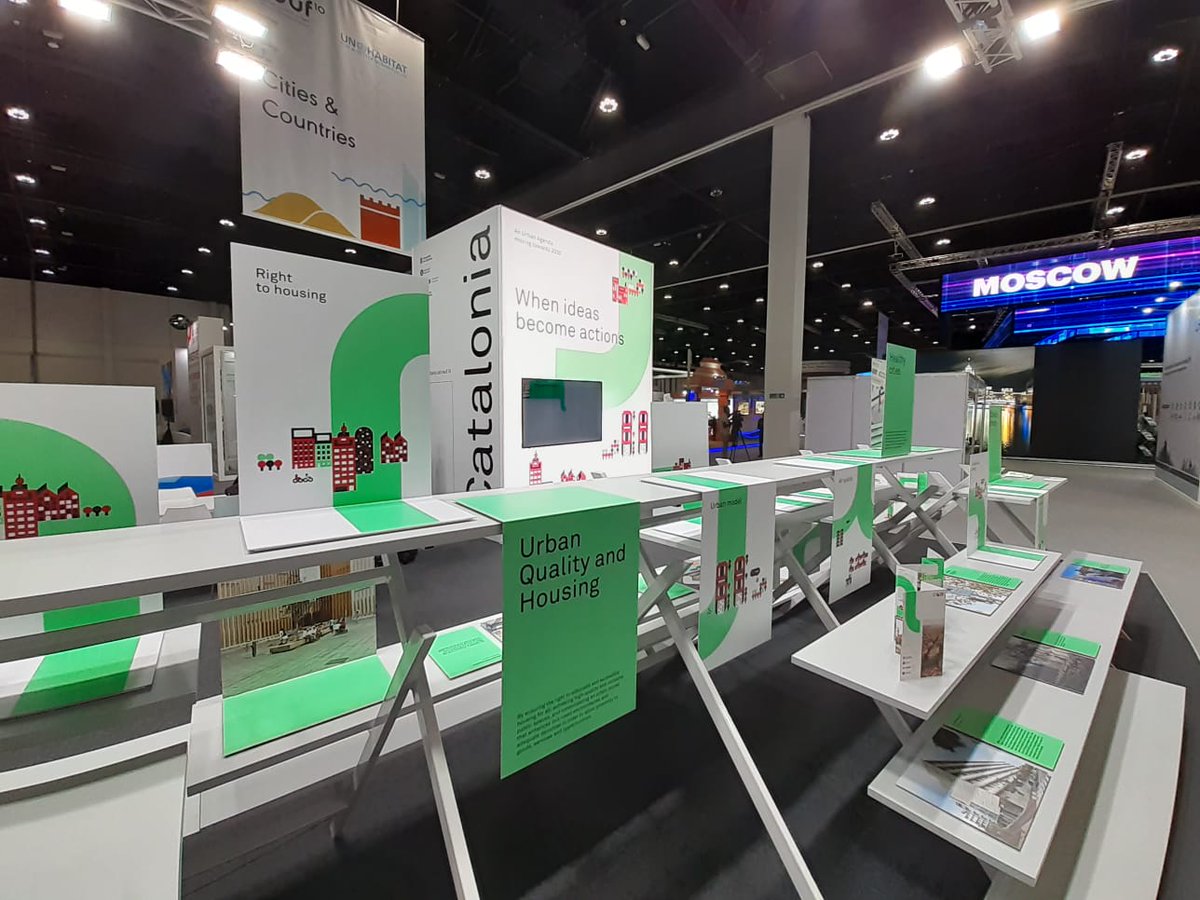 AgendaUrbanaCat's tweet photo. 📍@territoricat, @diba, @PremsaAMB i @bcn_ajuntament presenten un estand conjunt al #WUF10 on s'exposen els projectes urbans més rellevants del país sota el prisma de l'#AgendaUrbanaCat

Consulta'ls a aquí 👇
https://t.co/mGWDoP4Q5m https://t.co/F3FTAXlKJx