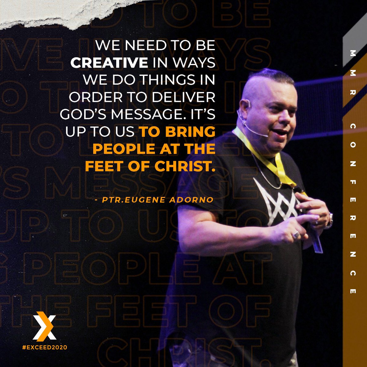 COGmmr's tweet photo. “We have to compete with what the enemy is doing to prevent us from hearing God's message.”
-Ptr. Eugene "Chagy" Adorno on Creative Teaching
#EXCEED2020
@ChagyMinistry https://t.co/KLwKBFkuRF