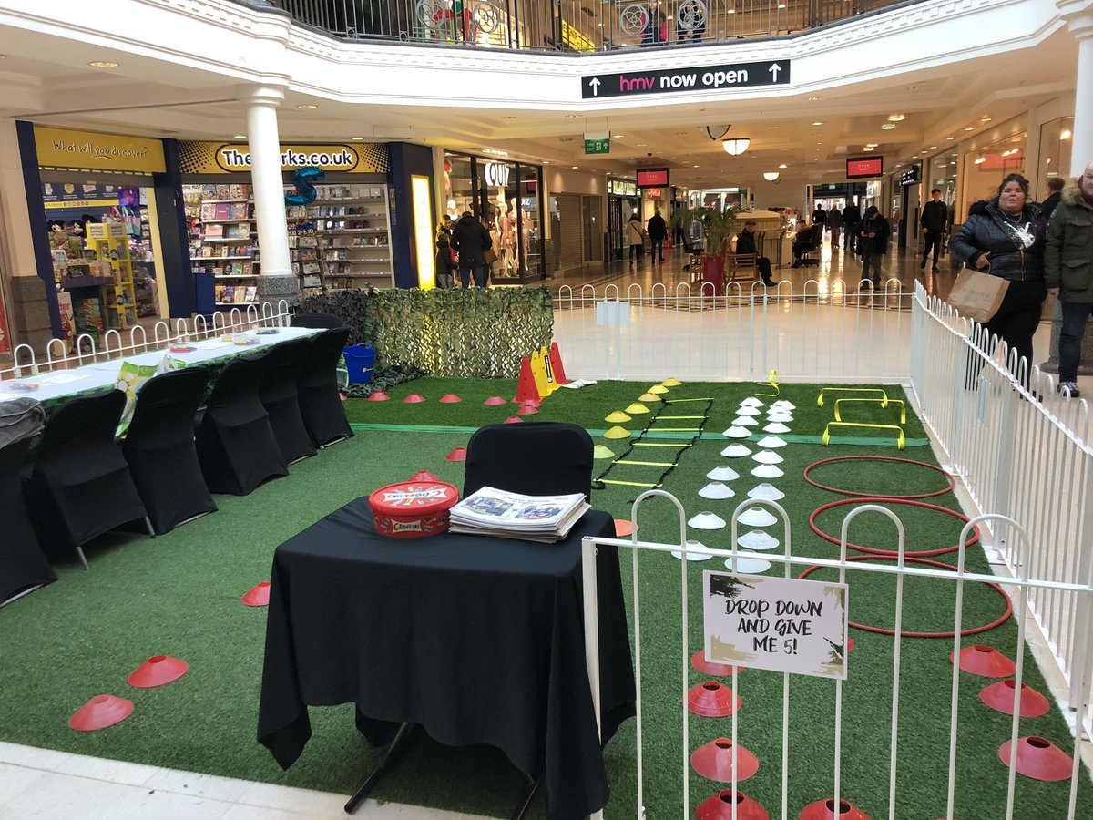 StGeorgesPR1's tweet photo. We’re all set up and ready to help you Find Your Brave as part of Children’s Mental Health Week!
We’re here till 4pm today so make sure you come down, take on our assault course and get your very own certificate #ChildrensMentalHealthWeek #comandoJoe #events https://t.co/iyVKNZ73RD