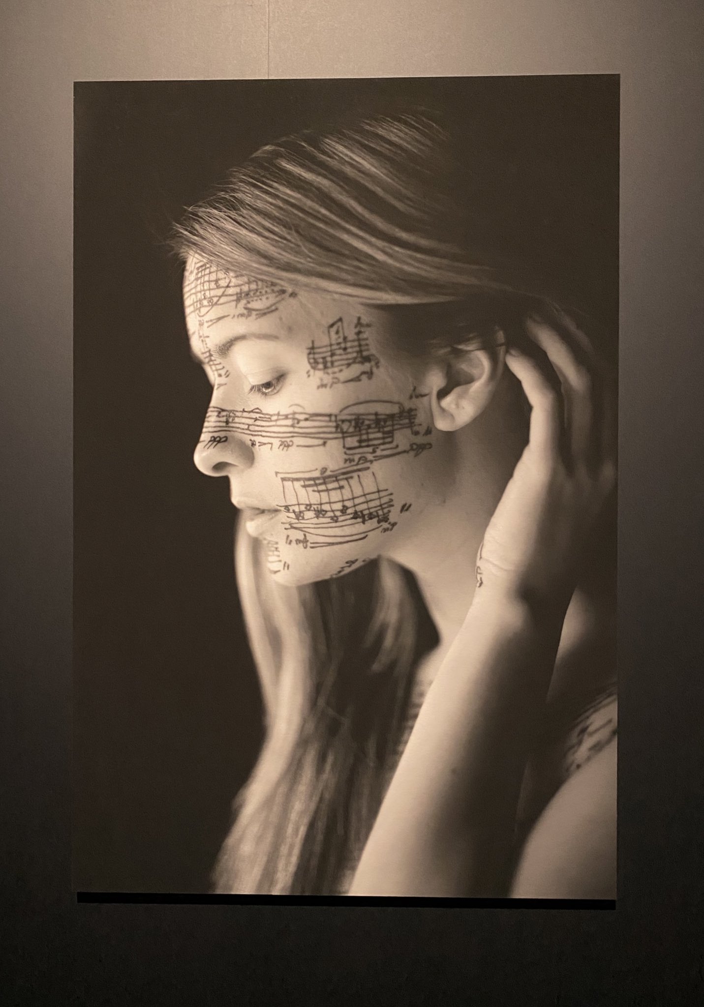 しのコ The Soul Signature ヤコポ バボーニ スキリンジ展 銀座 Chanel Nexus Hall なぜ かモデルさんのお耳に楽譜がそれほど書き込まれてなくて だからどの作品もわりと耳なし芳一的な感じ 耳は聴くところだから そこから音楽を生み出すって感じじゃ