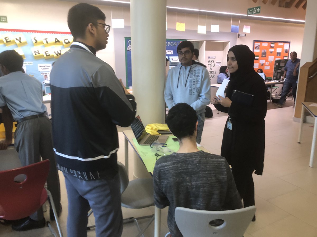 HighSchoolDAA's tweet photo. Extremely proud of our @gems_daa students who competed in this year’s #GEMSGIC, @GemsXonline Xcelerator &amp; @noonuae challenge. We had students presenting and impressing judges with robotic and #ArtificialIntelligence solutions. Thanks to @MsBaust &amp; @cecilwmack @GEMSEducation @KHDA https://t.co/DSK6K4xN3U