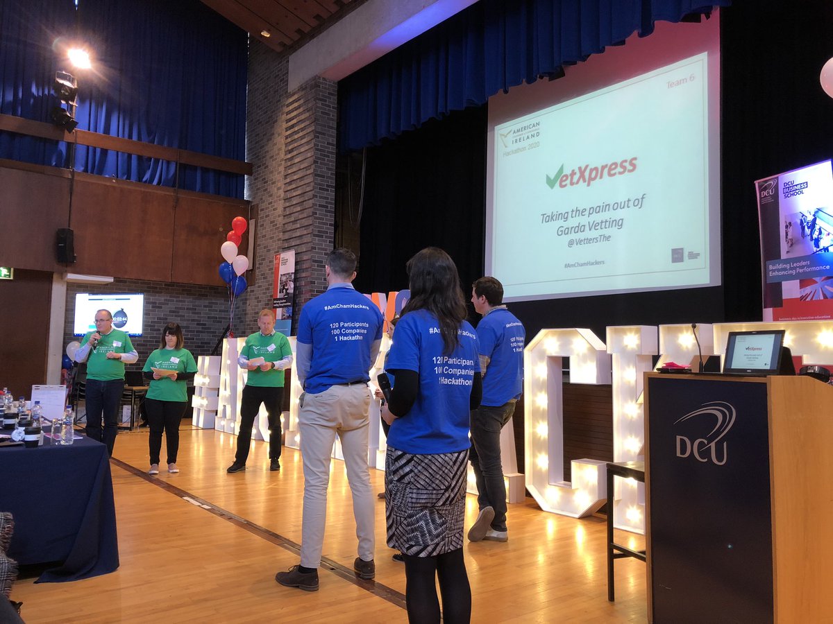 GreenRoutines's tweet photo. Vetexpress take the pain out of Garda vetting #AmChamHackers @AmericanChamber @VettersThe https://t.co/onQj6ZudjJ