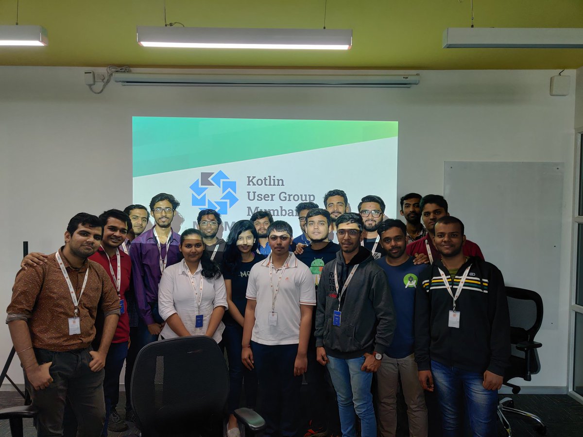 baishhh's tweet image. RT i_m_Pania: That's a wrap on the official launch of KotlinUGMumbai at the CleverTap office today! Looking forward to host more such events!
#AndroidDev honey_sonwani AniketSMK #KotlinDev subhipandeydev