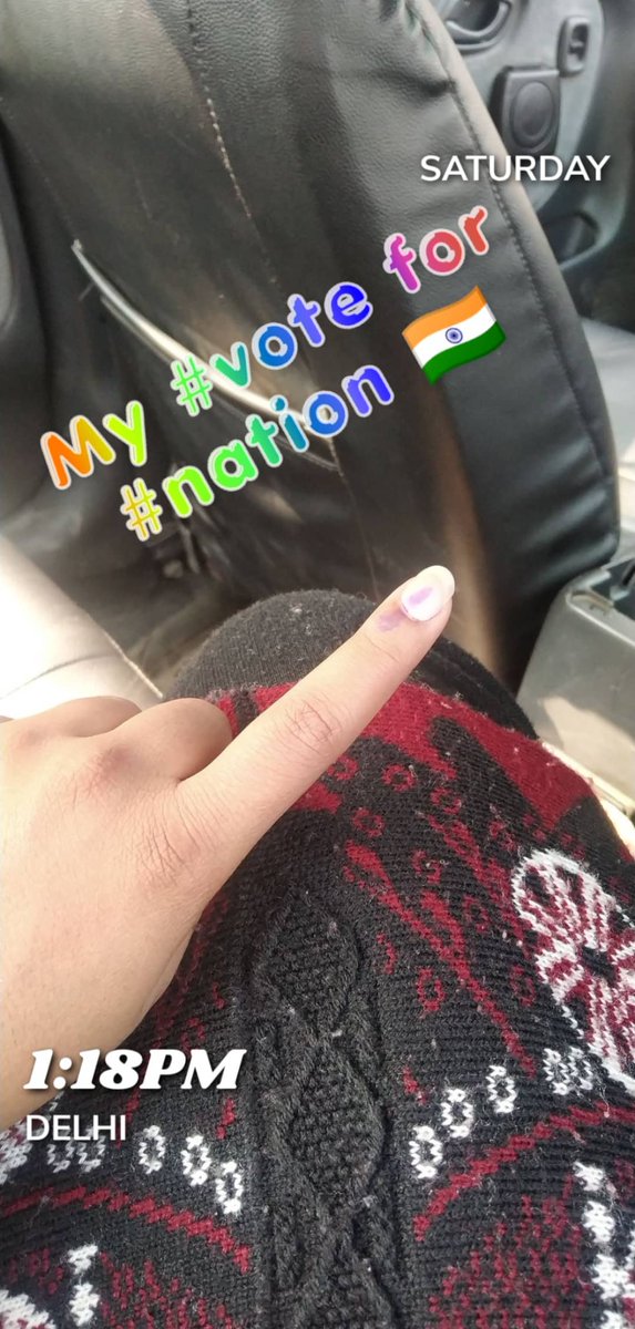 Anjali9950's tweet photo. #myvotefornation #DelhiElections2020 https://t.co/SQW19q4KQn