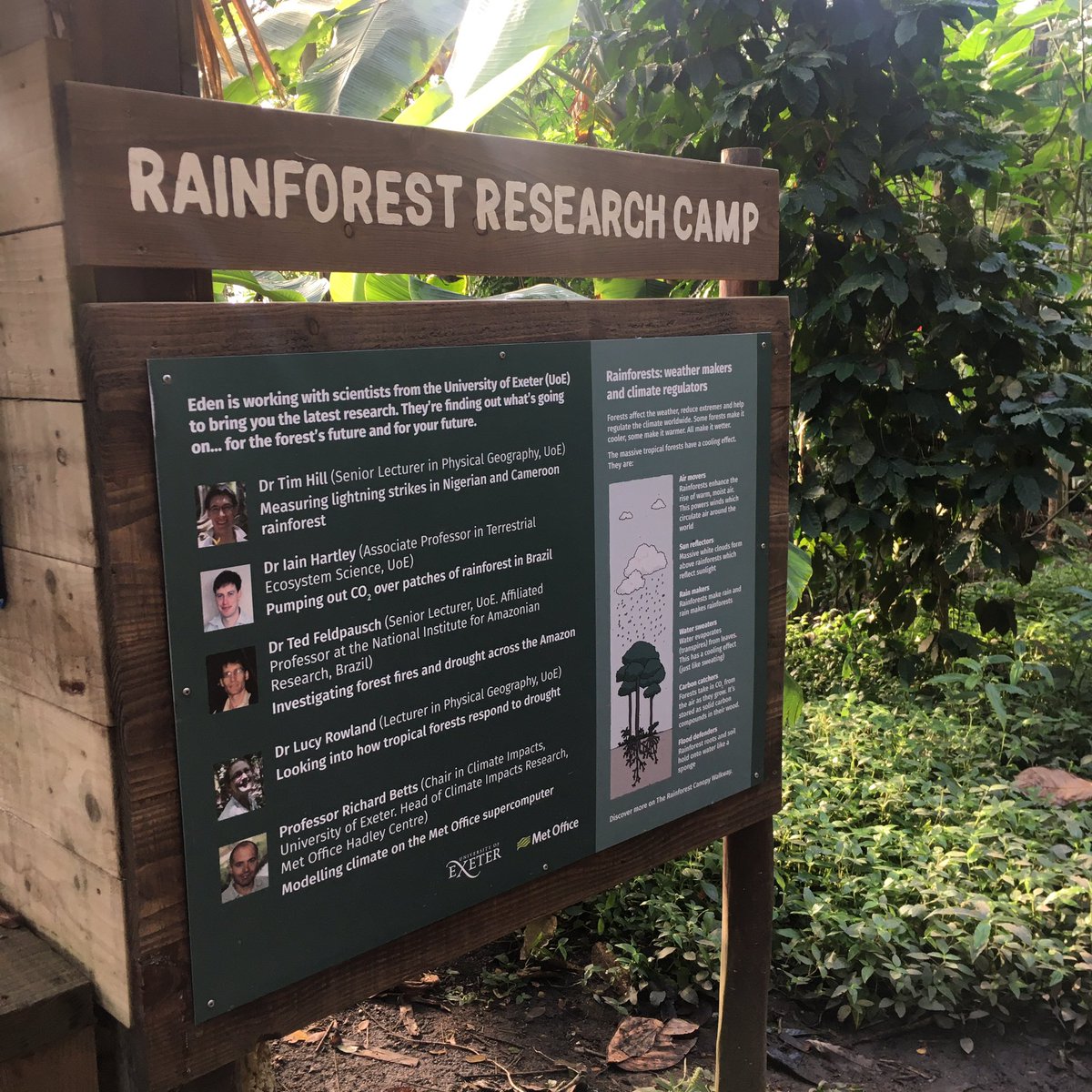 AilsaBarrow's tweet photo. Exploring the Rainforest Biome @edenproject, after @parkrunUK and look whose photo I spy... @richardabetts https://t.co/usnWpfhr3c