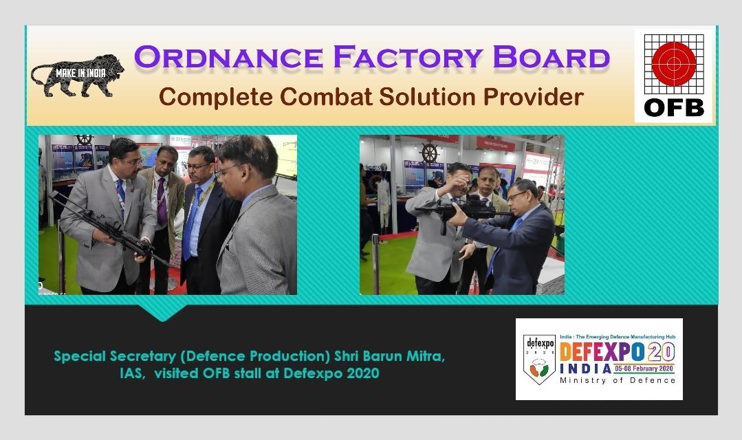 DoO_India's tweet photo. Special Secretary,  DP at OFB stall https://t.co/s8zzM4tIGQ