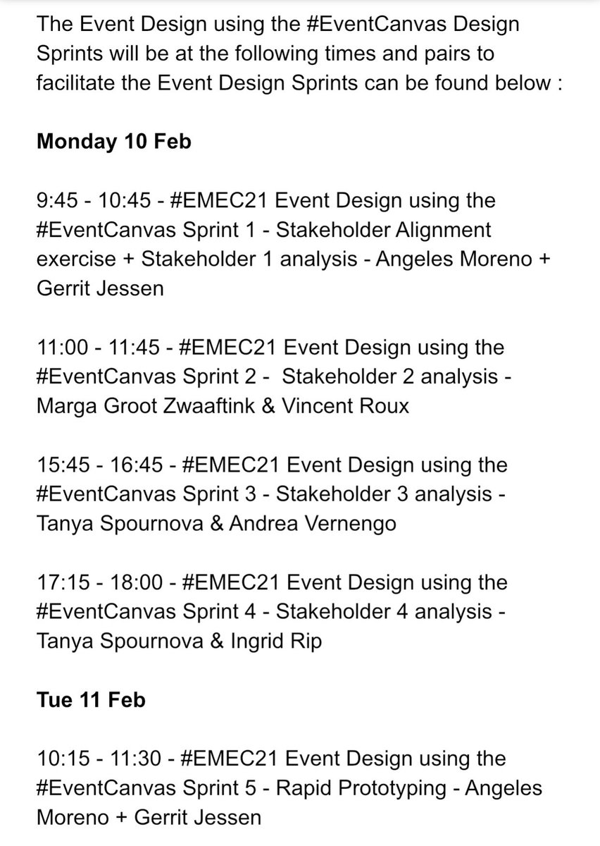 EventDesignCol's tweet image. We look forward to seeing you at #emec20 @shazam_ryerson will you join us for a design sprint for #emec21 come and meetup in the coffee break area and look for the Event Design Studio - make sure you secure a design sprint ticket from one of team @EventDesignCol members onsite