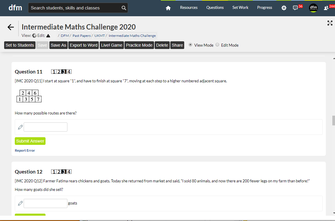 DrFrostMaths's tweet image. The @UKMathsTrust 2020 Intermediate Maths Challenge paper is now available on drfrostmaths.com/worksheets.php…. Q11 was my favourite! #fibonaccifun