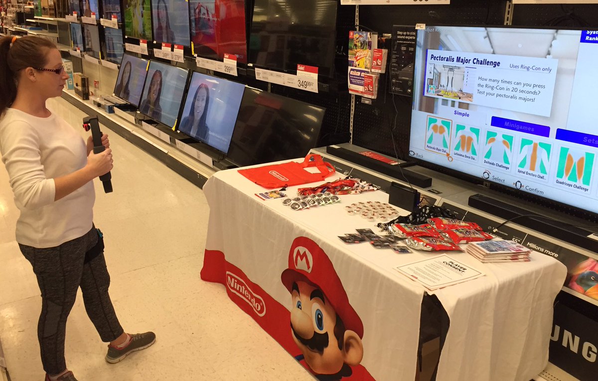 T1447 guests checking out the NEW Nintendo Ring Fit! #fun #statyingfit