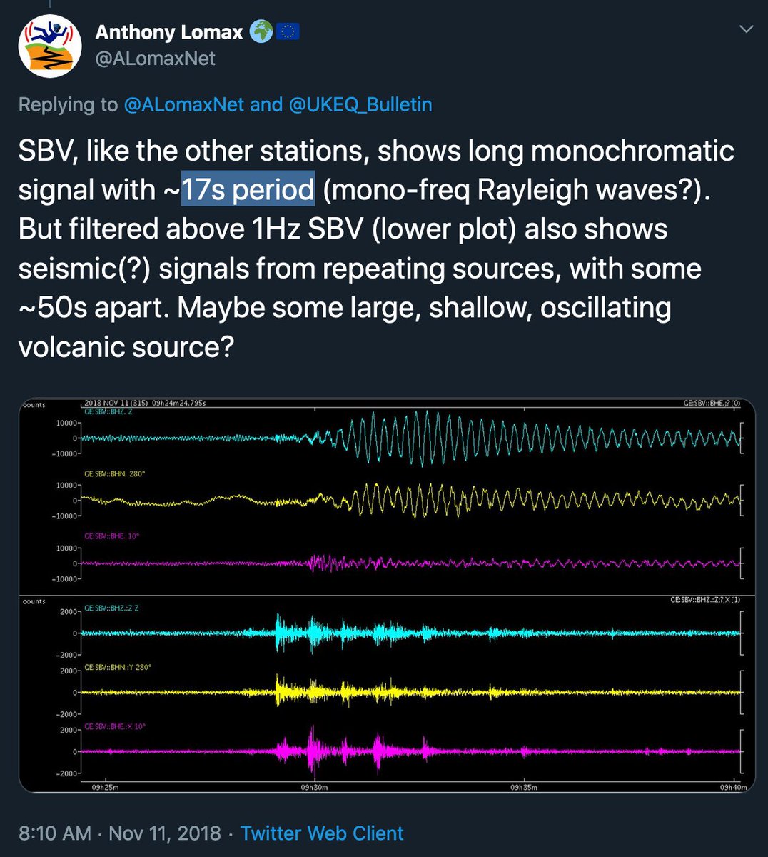 3. 17 sec waves began just before the 11AM Centennial. They didn't match any known sources.“They're too nice; they're too perfect to be nature.” ~Helen Robinson, University of Glasgow“I don't think I've seen anything like it.” -Göran Ekström, seismologist, Columbia University