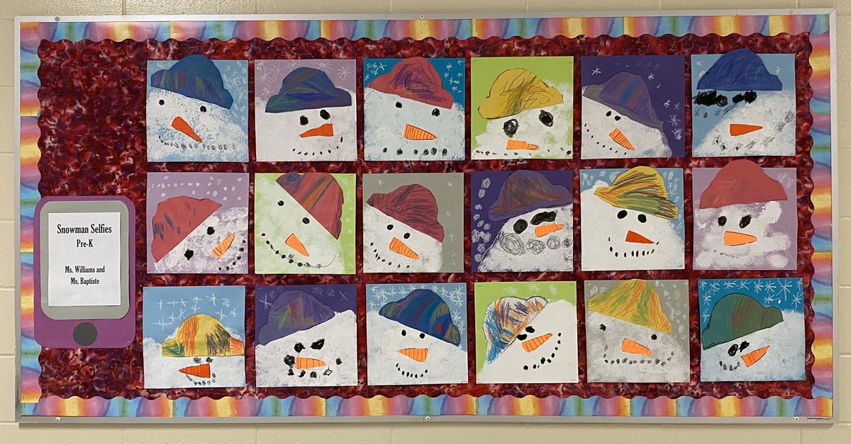 Is everyone building a snowman today? Ms Wendy’s PreK Snowman Selfies are perfect inspiration! @ArtsFCS @FCS_AdaptiveArt @SAEPreK @andylallison @MrsAlhadeff