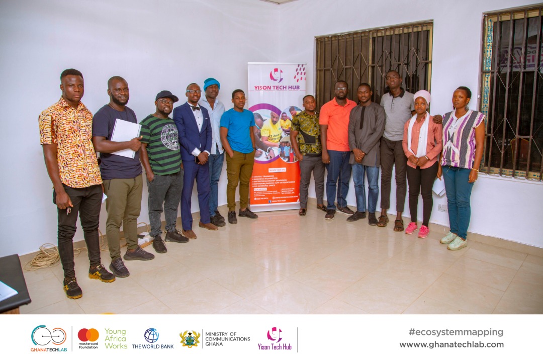 GhanaTechLab's tweet photo. Ecosystem Mapping:

This nationwide project forms part of the Pathways to Sustainable Employment (#PaSE) funded by the Mastercard Foundation under the Young African Works Initiative.

We are currently in the Upper West Region.

#YAW #GTLimpact #ghanatechlab #GTLEcosystemMapping https://t.co/6OtfKESZck