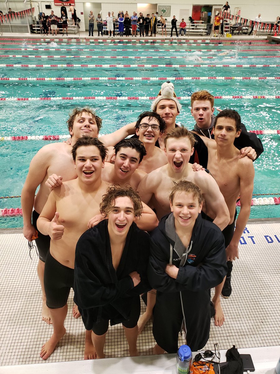 AmherstSwimming's tweet photo. MEET DAY! Varsity boys head back to the pool for @SectionVI Class B Finals! 6pm start at Maryvale. @AmherstTigers1 @AmherstCHS #swimfastandhavefun #onetiger #OneFamily #synergy #gotigers https://t.co/llmb3zWy3w