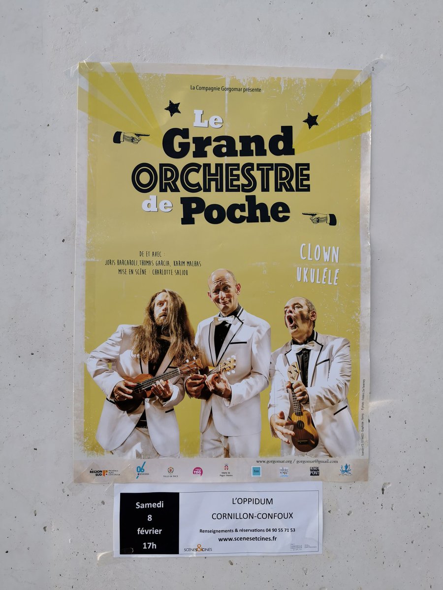 ScenesetCines's tweet photo. En ce samedi ensoleillé, direction Cornillon-Confoux pour assister au nouveau spectacle de la compagnie @gorgomar "Le Grand orchestre de poche", aujourd'hui à L'Oppidum dans le cadre du festival Les Élancées.
#scenesetcines #Cirque #LesÉlancées #Gorgomar https://t.co/MOoXFZAXSg