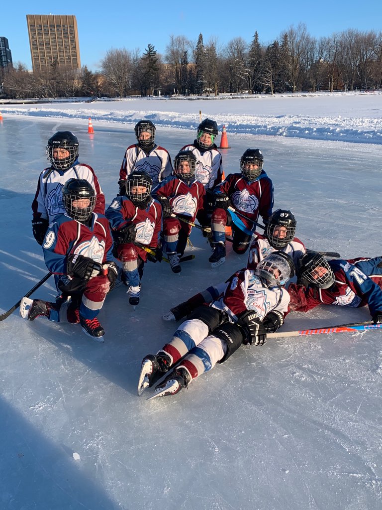 The #eocobras2k11 were selected to play in the 2020 Shinny on Canal. The boys braved the cold and were all smiles while enjoying the one time a year sticks and pucks are allowed on the canal. #winterlude2020