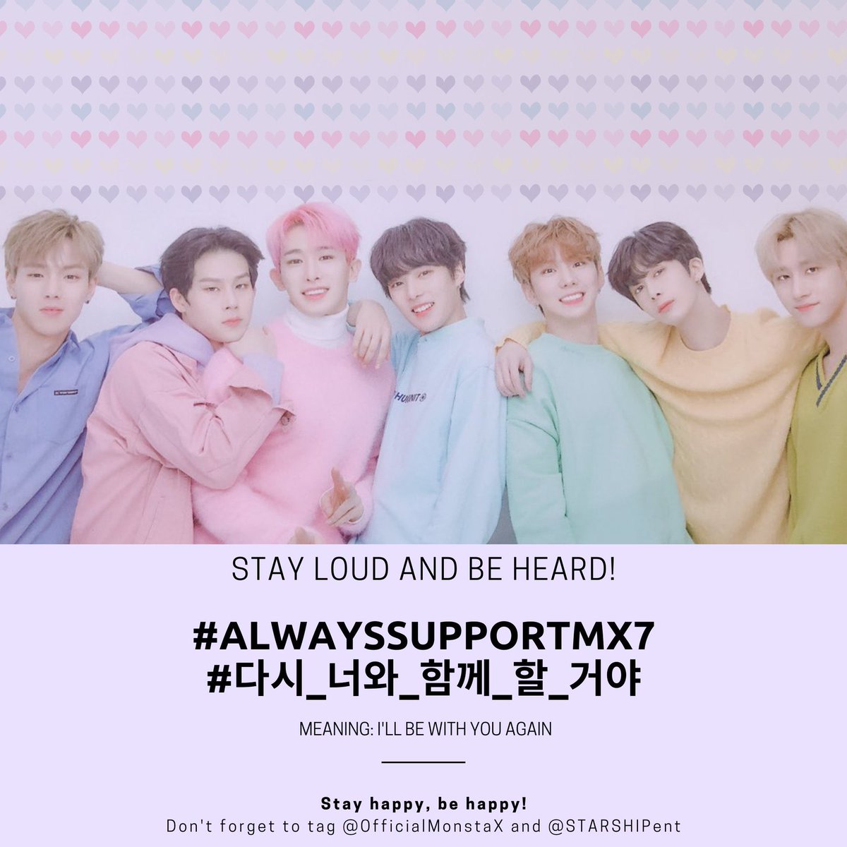 2020020912am KST onwards190th Hashtags @OfficialMonstaX  @STARSHIPent  #AlwaysSupportMX7  #다시_너와_함께_할_거야 377 official protest Hashtags