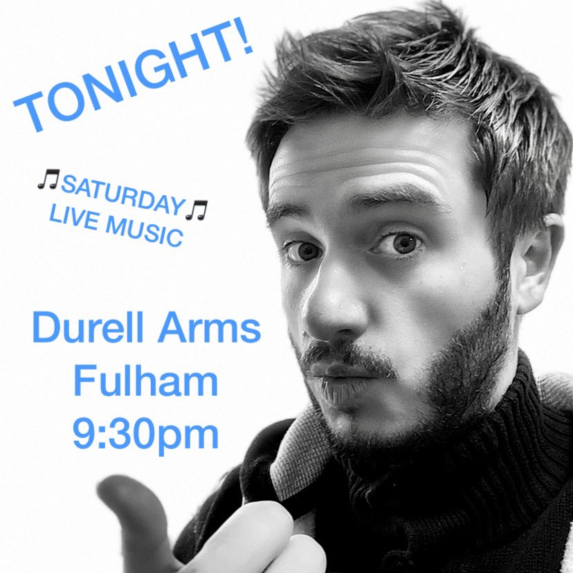 tomlukasmusic's tweet photo. #Tonight! I’m back playing the #SaturdayNight #LiveMusic at the
@DurellArms #Fulham #London from 9:30pm! 🎸💃🕺🤗
https://t.co/RaIgDXT4Oz

#Live #Music #Saturday #DurellArms #Tunes #Covers #SingSong #Upbeat https://t.co/gMcech9mfu