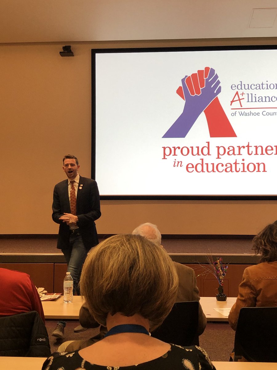 DBiersdorff's tweet image. Ed Alliance Board Member Landon Miller (and Wooster Colt!) welcoming everyone to the Principal for a Day celebration! #principalforaday #wearewcsd