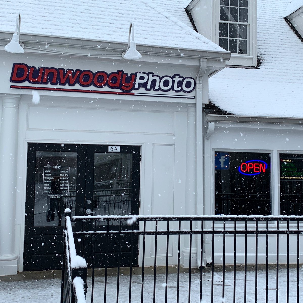 DunwoodyPhoto's tweet photo. As of right now we will be open for regular business hours today. We will update you if anything changes. In the mean time #shootsomefilmdangit
 #atlsnow #winterwonderland #lookslikesnow https://t.co/bwvLAZIWtG