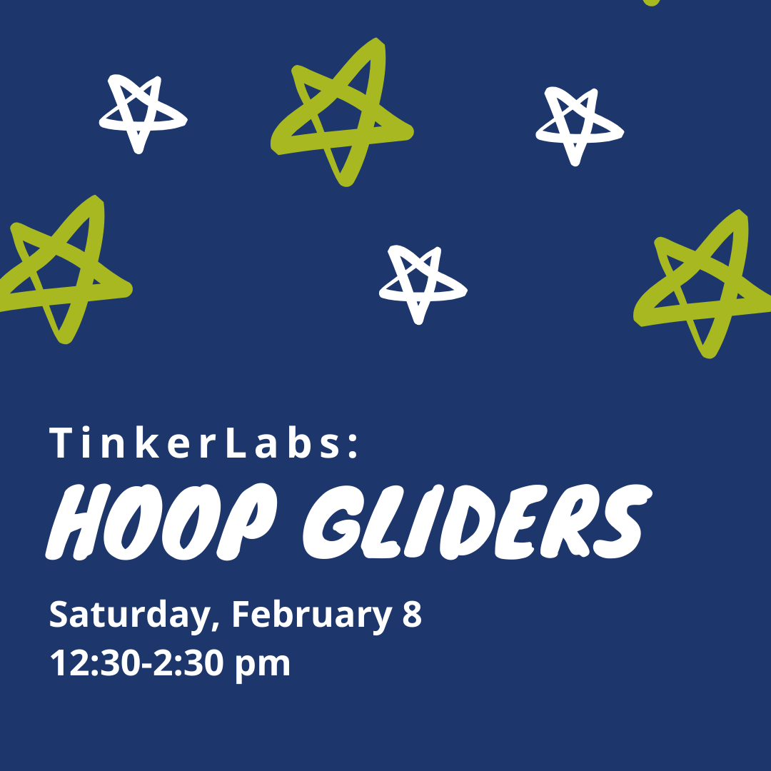 ExWorksMT's tweet photo. Have you ever seen a plane with round wings? Come test your very own hoop glider and see what happens in today's TinkerLab: Hoop Gliders! 12:30-2:30pm #TinkerLabs #ExplorationWorks #HelenaMT https://t.co/1TbJz5pkRt
