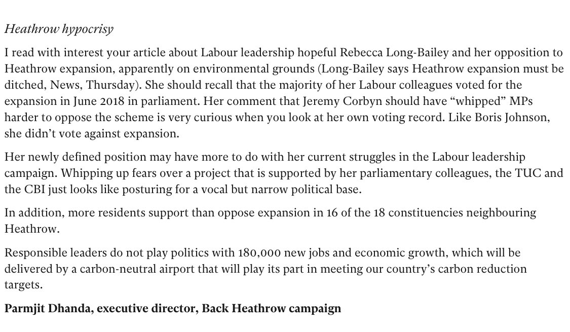 robbarnstone's tweet image. What utter tripe from Back Heathrow in today’s @Independent