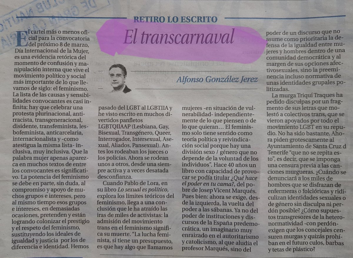 PSIQUINDIGNADOS's tweet photo. Estuvimos en contra del autoritarismo y la censura del heteropatriarcado y de la iglesia y seguimos estando contra todo tipo de autoritarismo y censura, sea del género que sea.
#StopPinParental
#StopPinTrans https://t.co/A1elvRud4f