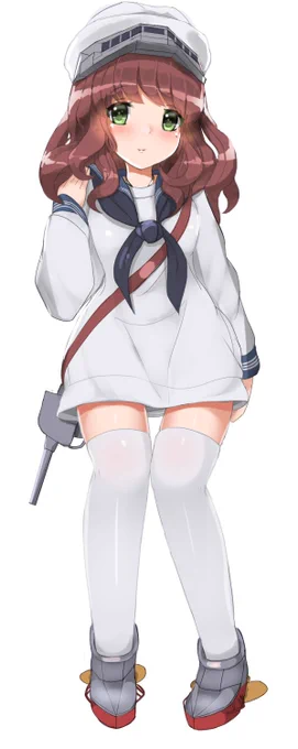 久々にオリジナル艦娘のデザインの遊び～アメリカのクレムソン級の駆逐艦です。 