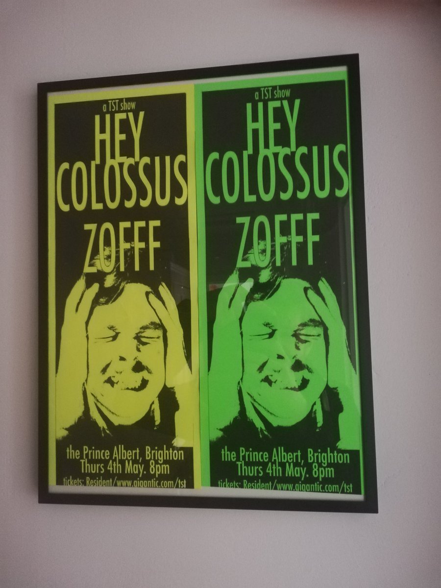 Went to drop something at my mates this morning and he's recently redecorated his place. Spotted this on the landing! @tstshows @HeyColossus show...think it was around the release of the Guillotine record? Was a great night.