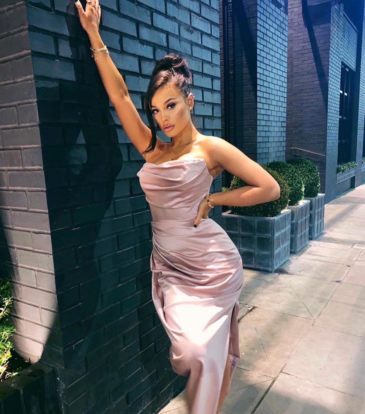 House of CB on X: Fabulous as ever in the Adrienne gown! 💗 As seen on  madisonsarah_ Shop: t.coLL9JGYT7Rq t.co2sOLgP5Txx  X