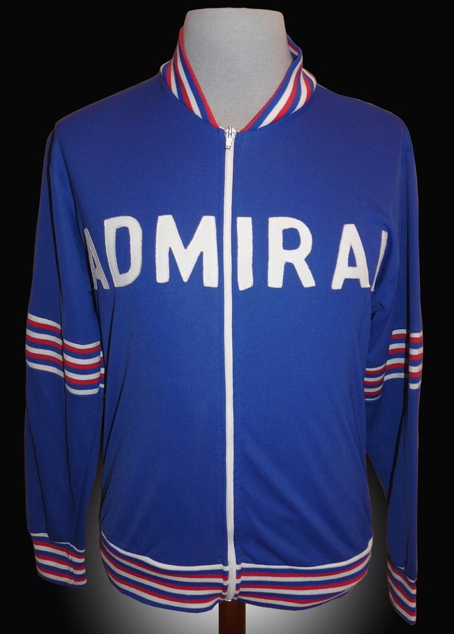 AdmiralShirts's tweet image. Admiral @admiral1914 are not only credited with creating a replica shirt market “that wasn’t there before, really” they also introduced football apparel and made tracksuits fashionable

Like these classic England player worn track tops #admiral #matchworn