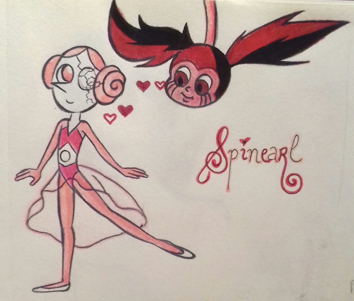iribyss's tweet image. ❤Spinearl❤ #spinearl #Spinel #spinball #StevenUniverseFanart
