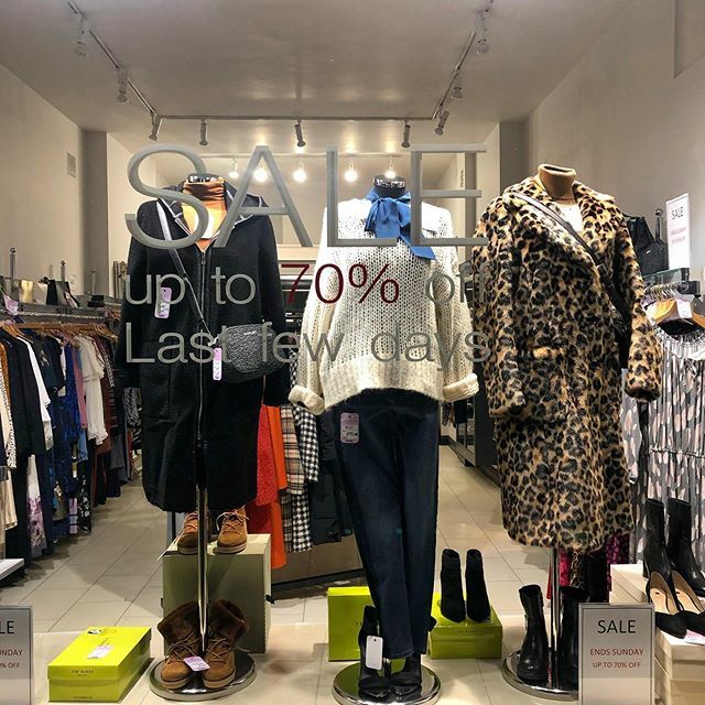 All Sale is now at 70% off to clear space for SS20😍
.
.
.
.
#bargainshopper #visitlincoln #pspaulsmith #marccain #tedbakerlondon #tommyhilfiger #marella #weekendmaxmara #scotch&amp;soda#postcardfrombrighton #inwear#parttwo#fabiennechapot #hogl ift.tt/37bNSCu