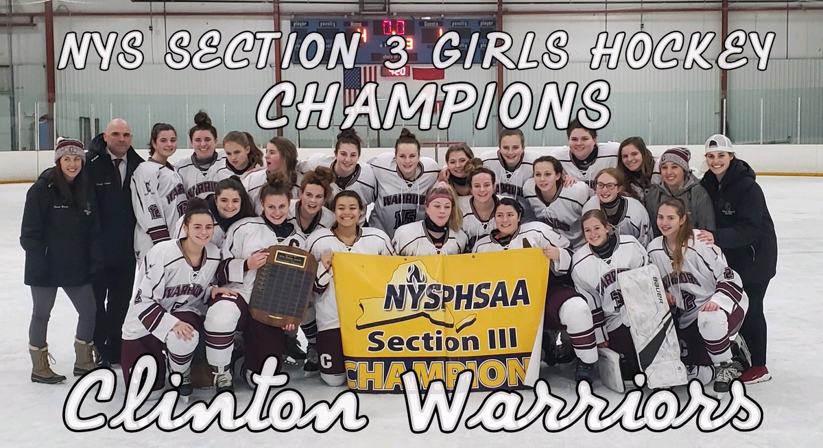 ClintonGirls's tweet photo. It’s GAME DAY!! The Section III champs look to continue their historic run in Lake Placid. Herb Brooks Arena will be the site of today’s NYS Final Four #makeit13 #dontstopnow #win

📅 - 2/8/20
⏰ - 6pm
🆚 - Salmon River Shamrocks
📍 - Herb Brooks Arena
🚨 - NYS Semi Final https://t.co/1pINb0DB0L