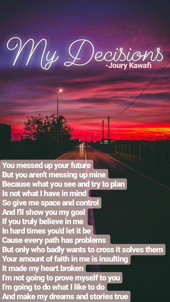 Joury29913543's tweet photo. #poetry #Mydecisions 💭📝👣 https://t.co/HrHPIYsqGf