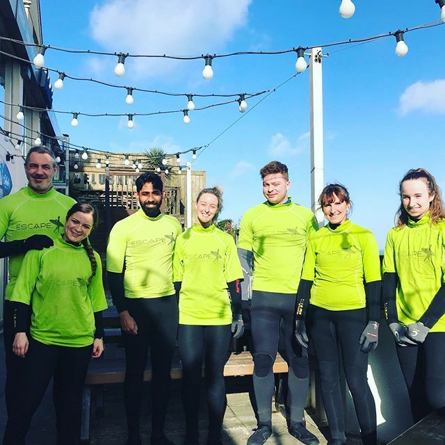 EscapeSurfSkool's tweet photo. Our group lesson ready for Saturday!!!! π .
.
.
#happysurfers #escapesurfschool #towanbeach #saturdayvibes #saturdaysurf #newquay #surfnewquay #groupsurflessons #surflessonsnewquay https://t.co/9FRJPitfuZ https://t.co/LrykKFKzDX