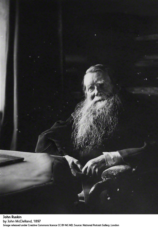 NPGLondon's tweet photo. “The highest reward for a person's toil is not what they get for it, but what they become by it.”

Artist, writer and social reformer John Ruskin was born #onthisday in 1819. https://t.co/I9VV2eJoNl