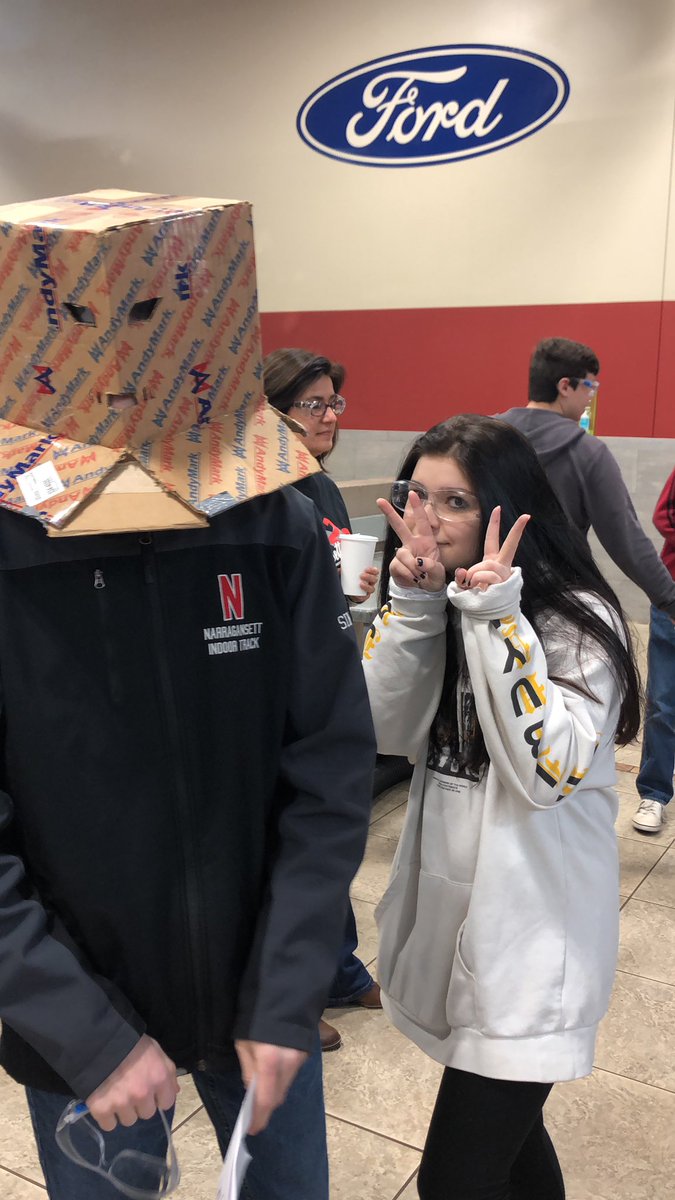 ftc14928real's tweet photo. Andrew Simon and Lilly Weisz-Nesshoever ready to compete at this morning’s #RIFTC Competition! Good luck to all teams!! @FTCTeams #gansettrobotics @NSS_K12 https://t.co/8PN5MGC9ps