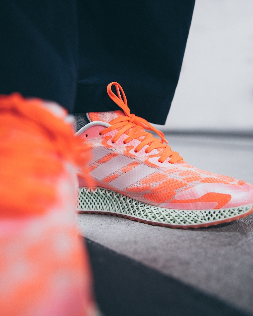 Footpatrol_ldn's tweet photo. Here's an 'On the Foot' look at the adidas 4D Run 1.0 'Signal Coral' | Available in-store and online, sizes range from UK6 - UK12, priced at £180. | Shop now: https://t.co/cMgA0xtWP3 #adidas #adidas4D #FutureofRunning https://t.co/NuIq6KlnyX
