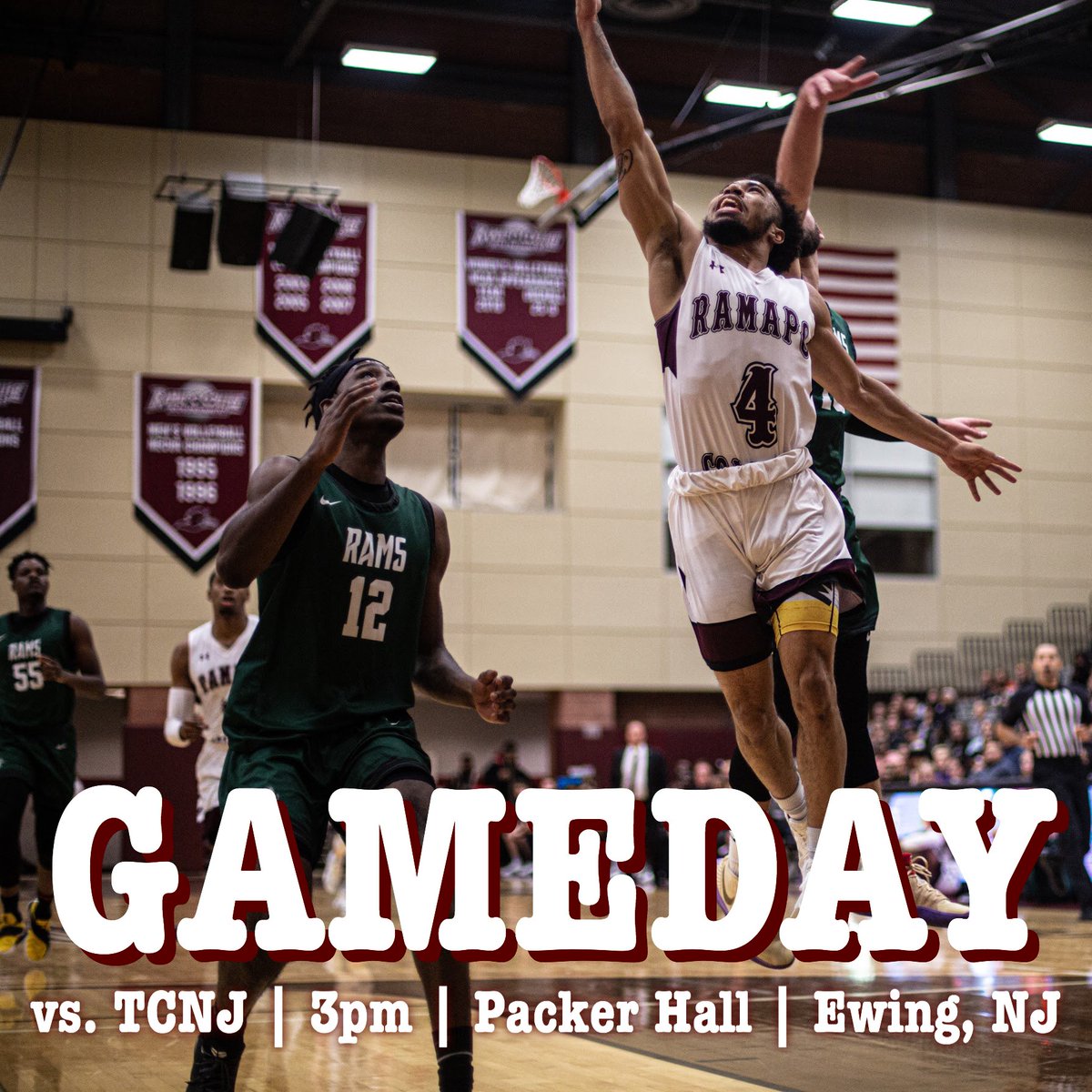 🚨Gameday
🆚TCNJ
⌚️3pm
🏟Packer Hall
📍Ewing, NJ
📊tcnjathletics.com/sidearmstats/m…
📺tcnjathletics.com/sports/2018/4/…

#WeAreRCNJ #rcnj #ramapocollege