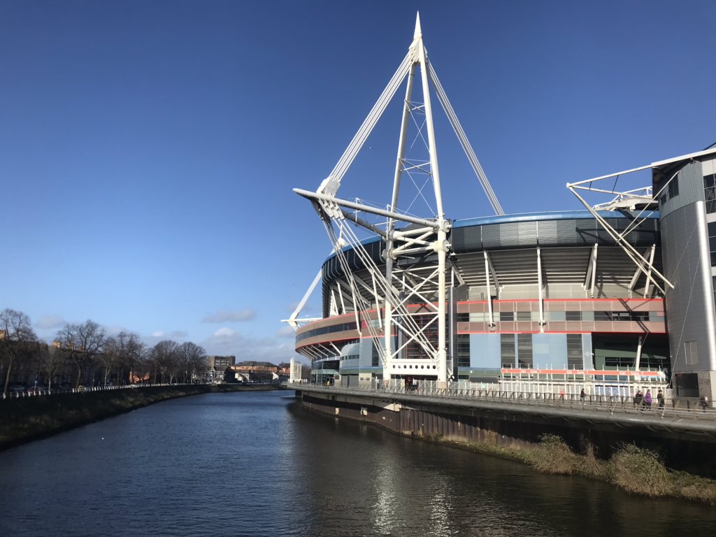 Cardiff on matchday. Hello old friend #6Nations