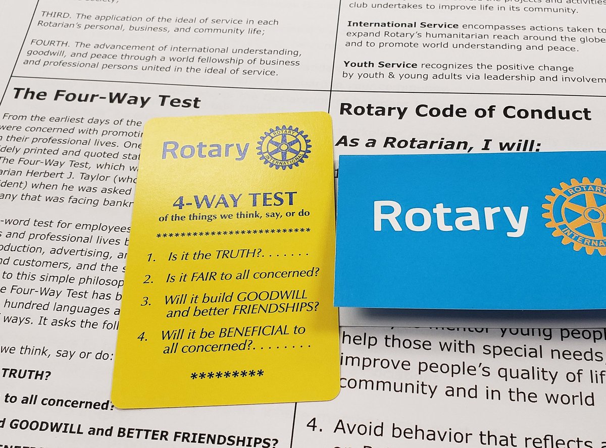 ToddGrodin's tweet photo. We espouse this...and we endeavor to maintain this! #Rotary #PresidentElectRotaryOfMonticelloNY #The4WayTest #RotaryLeadershipTraining #EthicsAndVocationalService https://t.co/vh2cfPU5LG