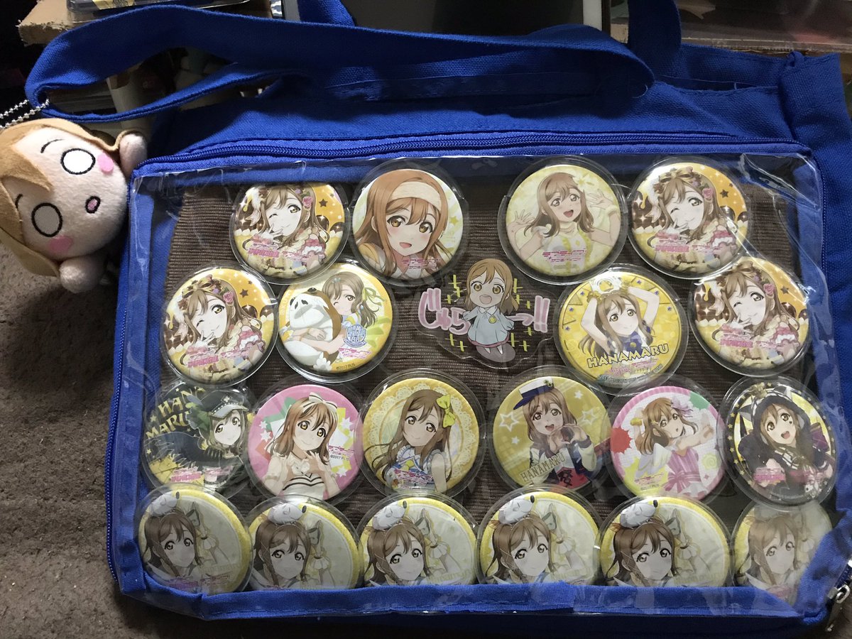 Aqours 国木田花丸 痛バッグ アメトラ ユニット 缶バッジ