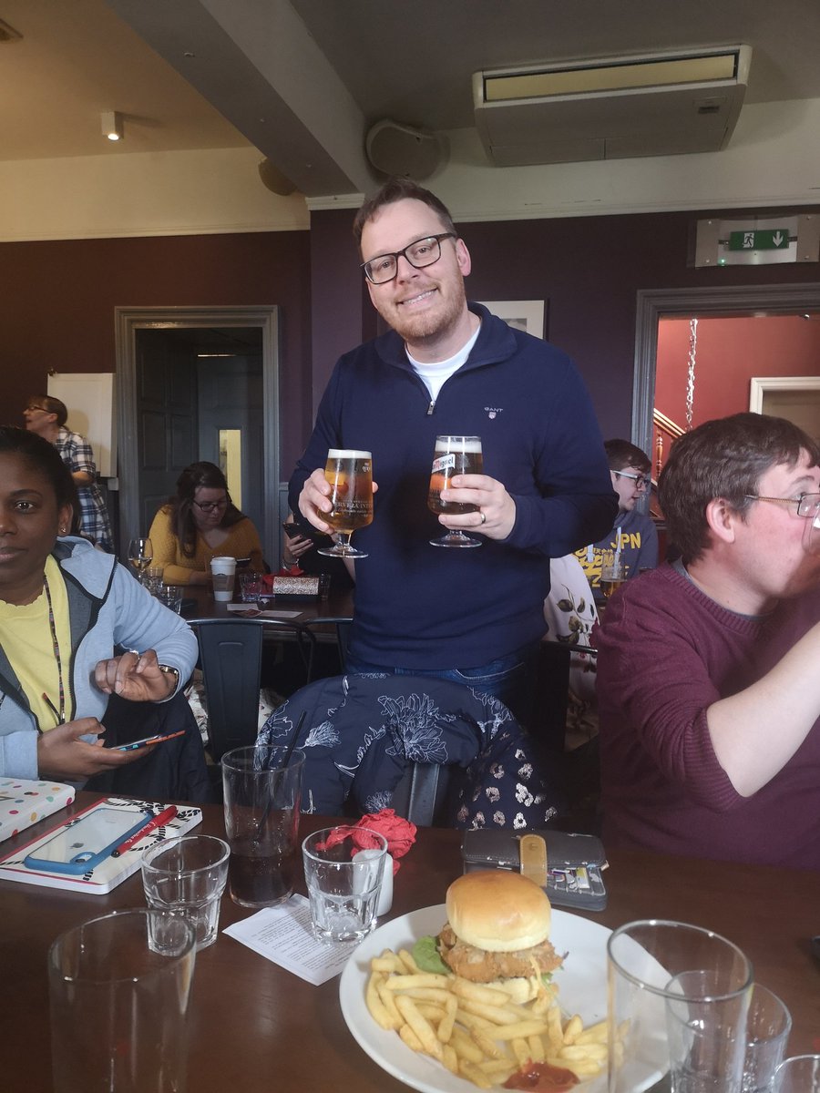 mbrett2469's tweet photo. Even the best educationalists in Northants need liquid refreshment... we'll deserved after this morning @jaydav20 @BrewEdNorthants https://t.co/BbFS56iVGb
