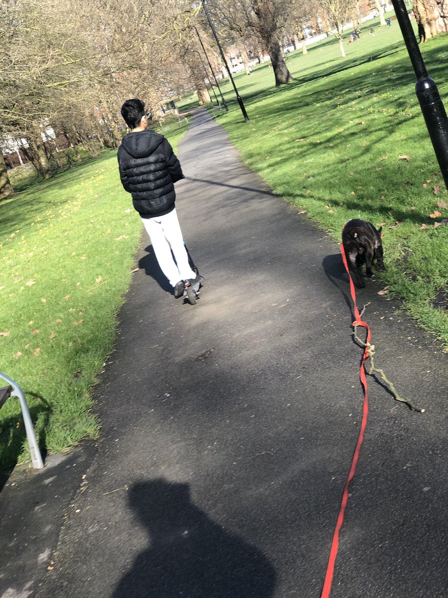 Boy and his dog nothing better then bedding out in the fresh air no tubes no ties have a wonderful day ♥️